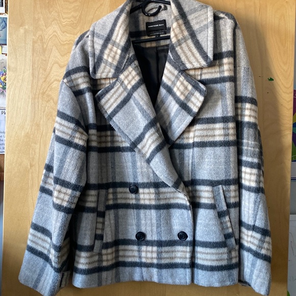 Macy’s Plaid Wool Jacket, Large - Picture 8 of 9